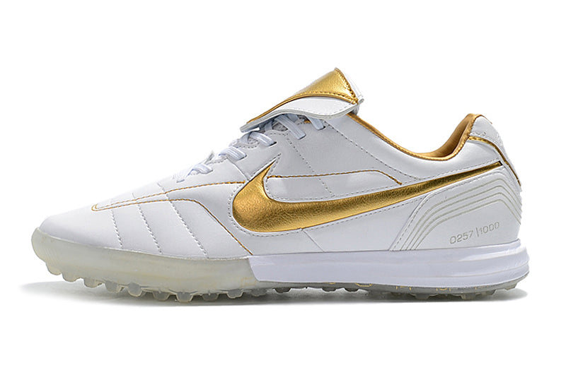 Nike tiempo legend 7 white and gold best sale