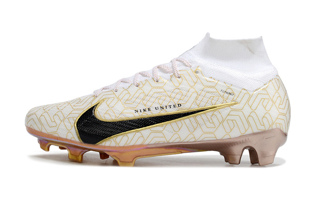 Nike vapor white and gold cleats best sale