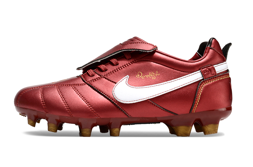 Nike Retro Tiempo Legend R10 Elite Red and White Football Boots