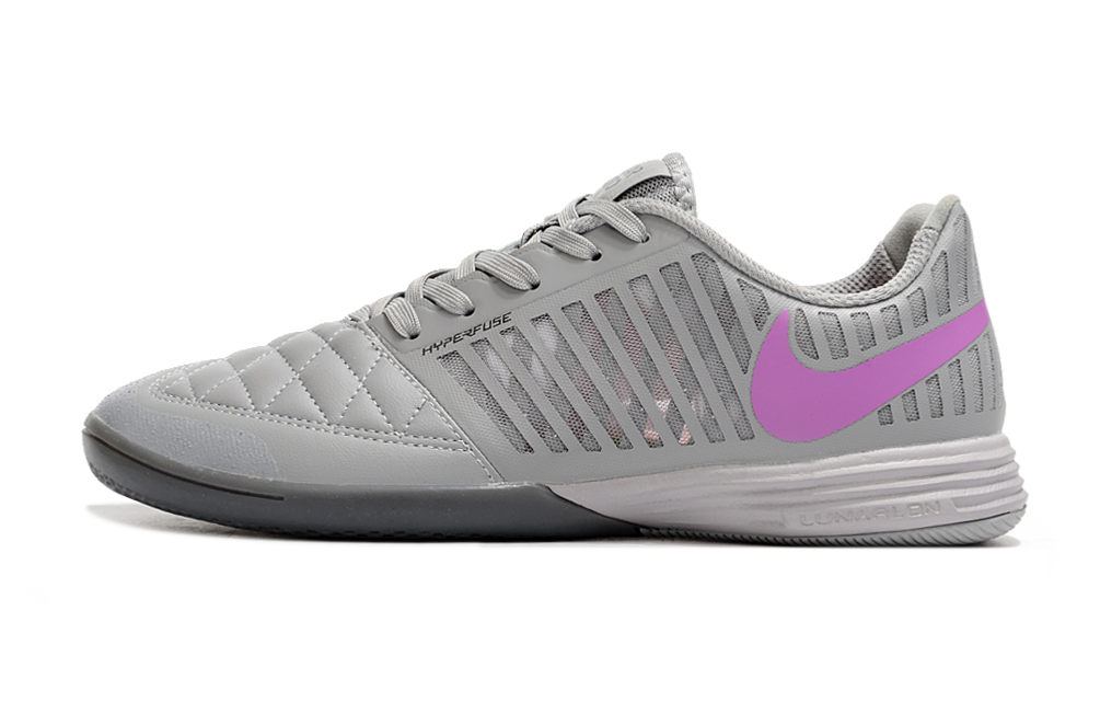 Nike Lunar Gato II IC Futsal Boot Grey and Purple