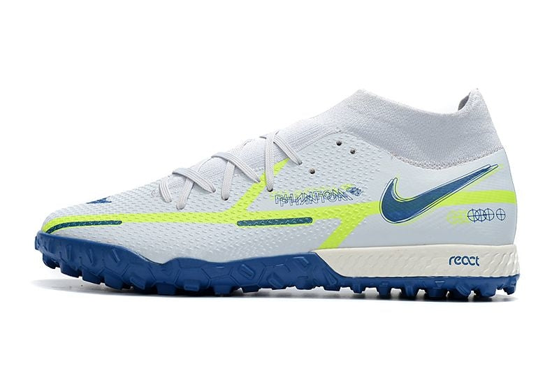 Chuteira nike best sale cano alto azul