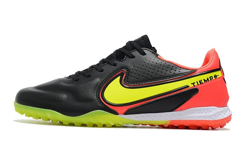 Nike tiempo black yellow on sale