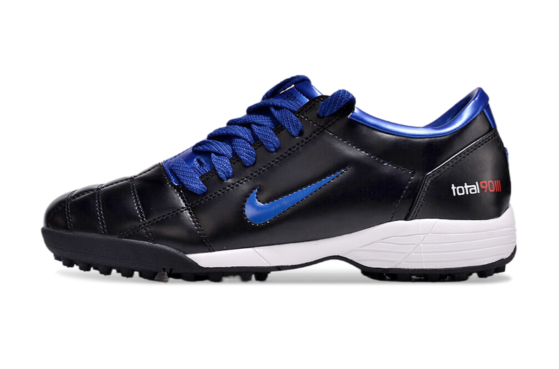 Chuteira Society Nike Total 90 TF Preta e Azul