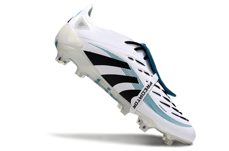 Chuteira Campo Adidas Predator FT 30 Elite FG Branca e Azul