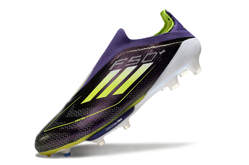 Chuteira Campo Adidas F50+ LL FG Roxa e Verde "Fast Reborn Pack"