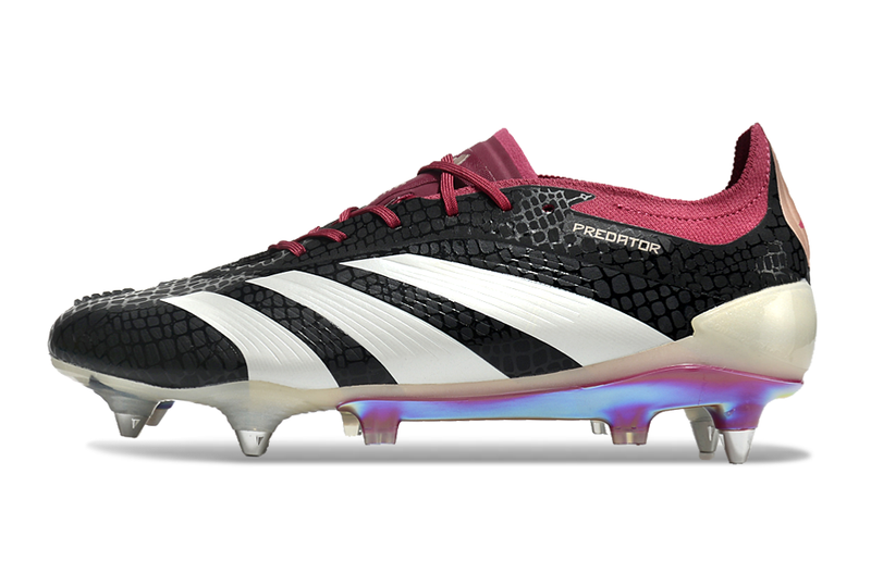 Botes de futbol Adidas Predator Elite Aluminium Toe Negre i Lila 