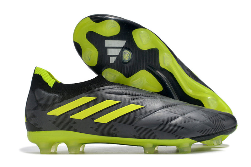 Adidas Copa Pure+ FG Black and Green "Crazycharged Pack" Field Boots