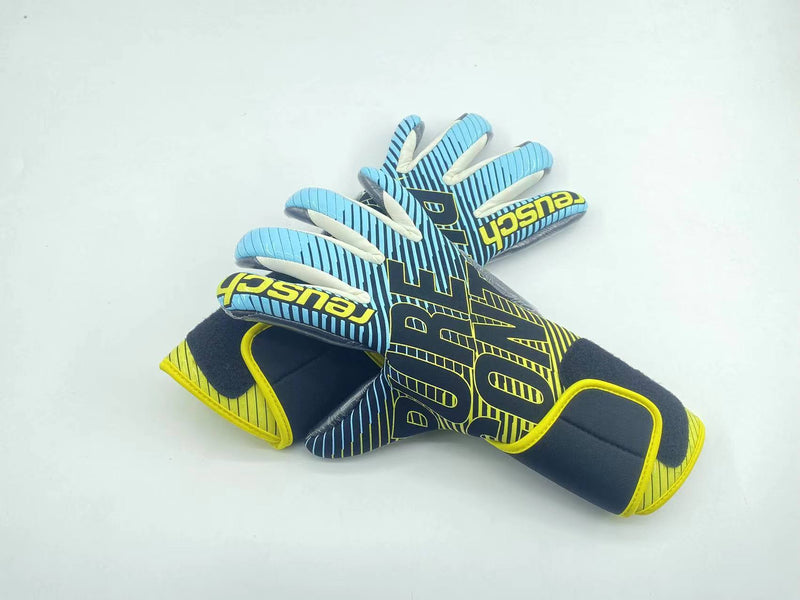 Luva de Goleiro Reusch Pure Contact Azul e Amarelo