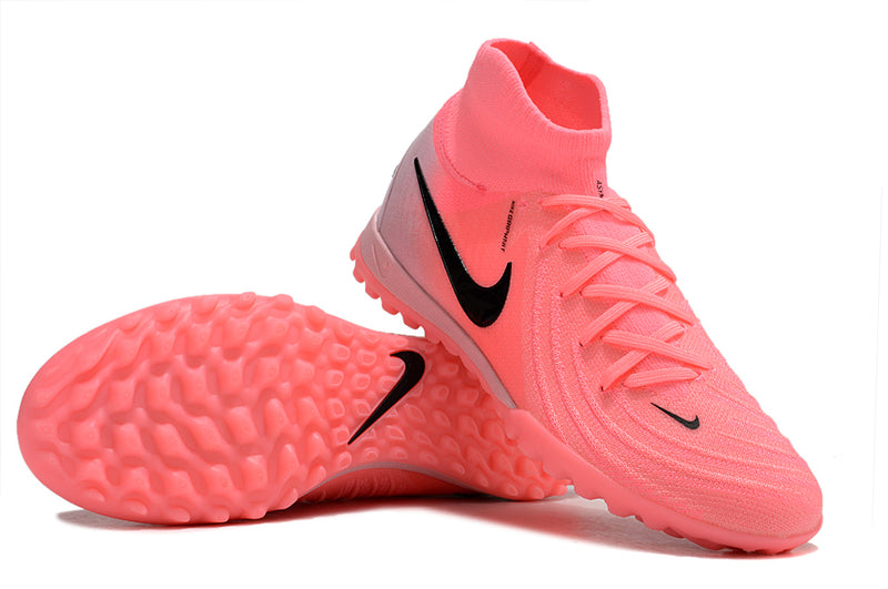 Chuteira Infantil Society Nike Phantom Luna 2 Elite TF Rosa "Mad Brilliance"