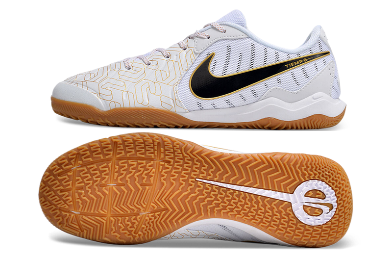 Nike Tiempo Legend 10 Academy IC White and Gold "United Golden Pack" Futsal Boot