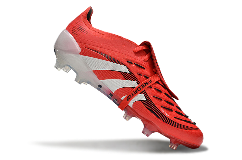 Chuteira Campo Adidas Predator FT 30 Elite FG Vermelha e Branca "Pure Victory"