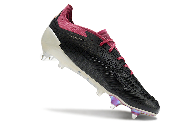 Adidas Predator Elite Aluminum Spike Field Cleats Black and Purple 