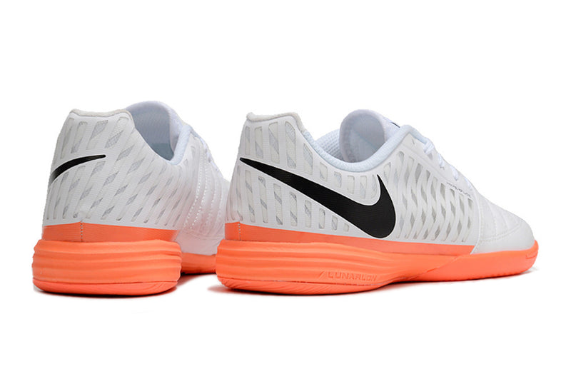 Nike Lunar Gato II IC Futsal Boot White and Orange