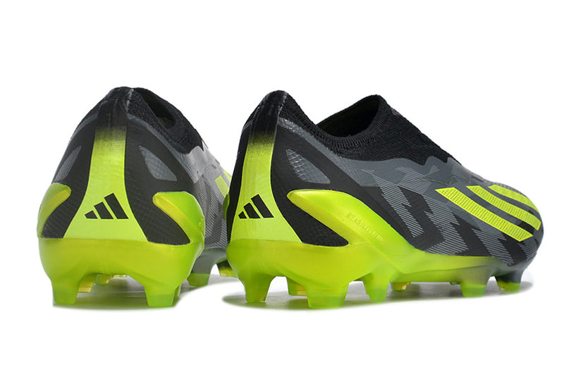 Adidas CrazyFast.1 LL FG Black and Green "Crazycharged Pack" Field Boots