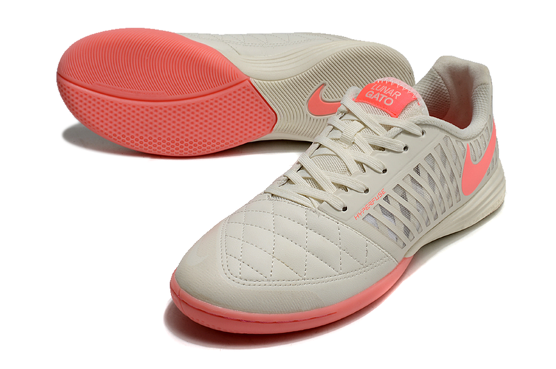 Nike Lunar Gato II IC Futsal Boot Grey and Pink