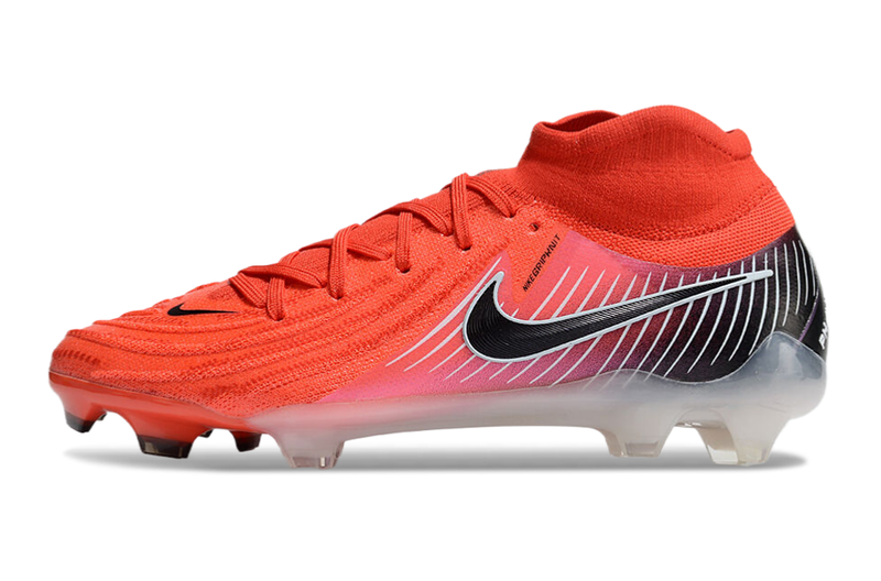 Chuteira Campo Nike Phantom Luna 2 Elite FG Vermelha e Preta