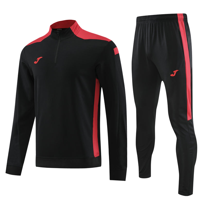 Conjunto de Frio Joma Training Vermelho e Preto