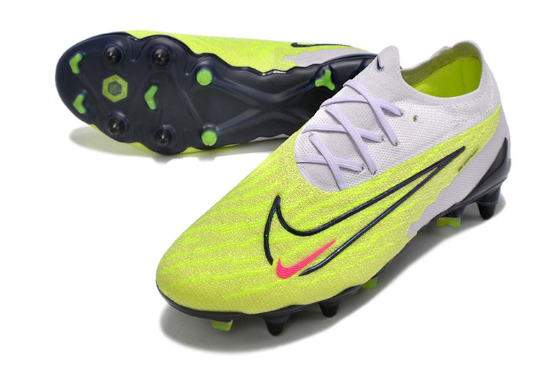 Nike Phantom GX Elite Aluminum Spike Turf Football Boot Grey and Green "Luminous Pack"