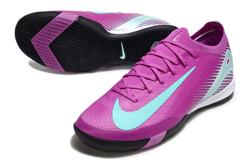 Chuteira Futsal Nike Air Zoom Mercurial Vapor 16 Elite IC Rosa e Verde