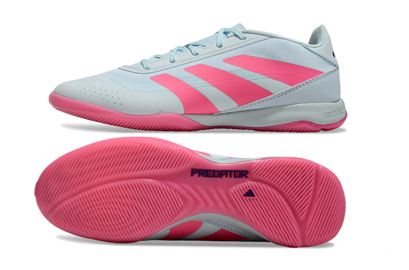 Chuteira Futsal Adidas Predator 24 Elite IC Azul e Rosa