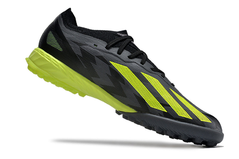 Botes de futbol de la Societat Adidas X Crazyfast.1 TF Negre i Verd "Crazycharged Pack"