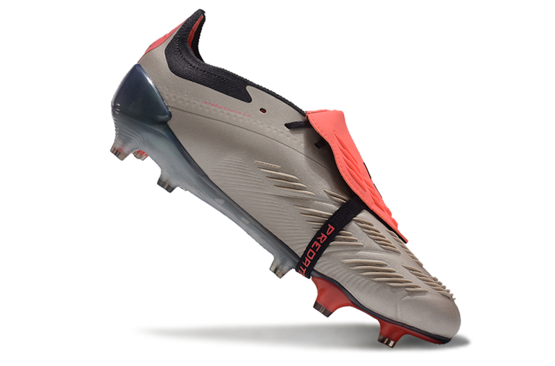 Chuteira Campo Adidas Predator FT 30 Elite FG Prata, Preto e Vermelho "Vivid Horizon Pack"