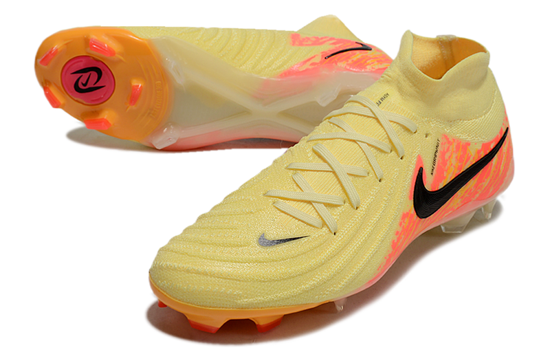 Chuteira Campo Nike Phantom Luna 2 Elite FG Amarelo e Laranja