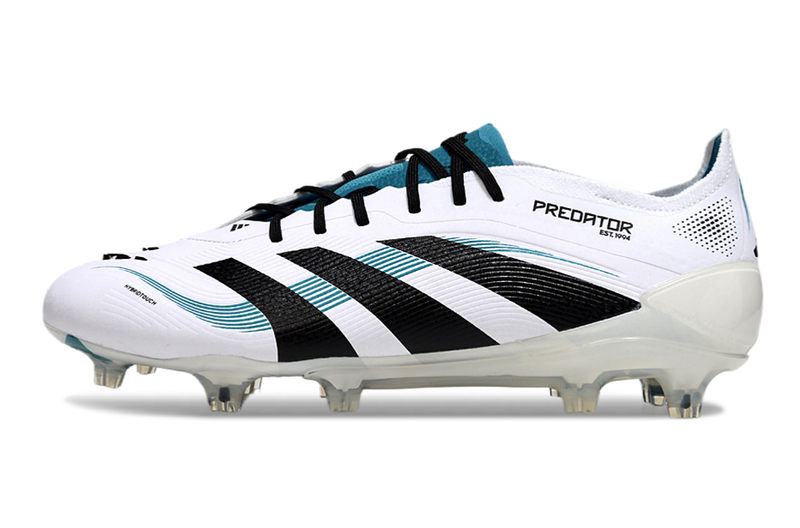 Chuteira Campo Adidas Predator Elite FG Branca e Azul