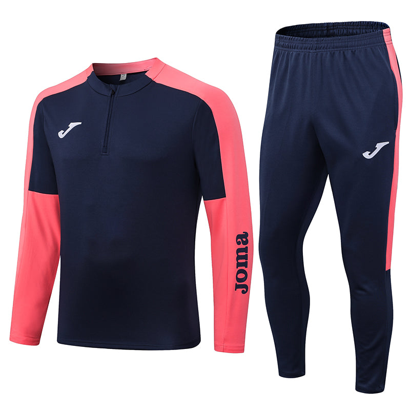 Conjunto de Frio Joma Training Azul e Rosa