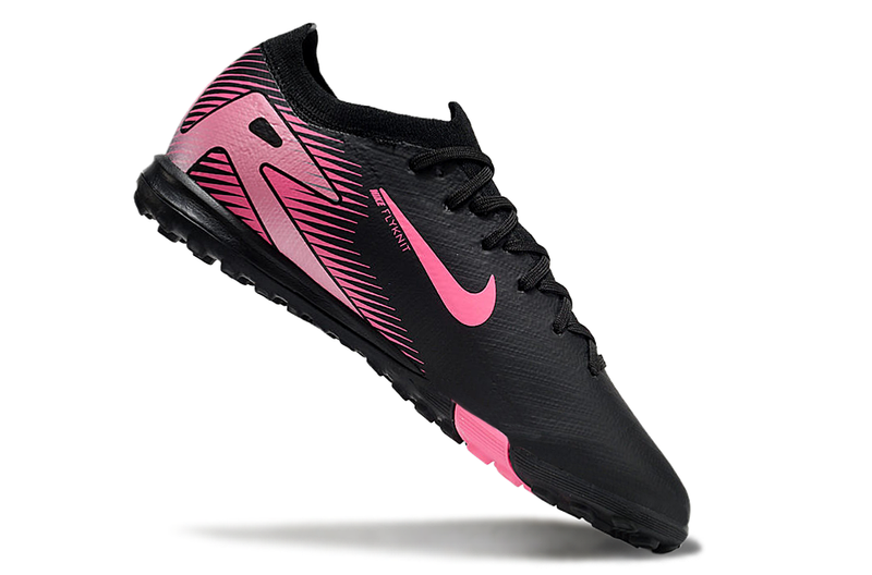 Chuteira Society Nike Air Zoom Mercurial Vapor 16 Elite TF Preta e Rosa