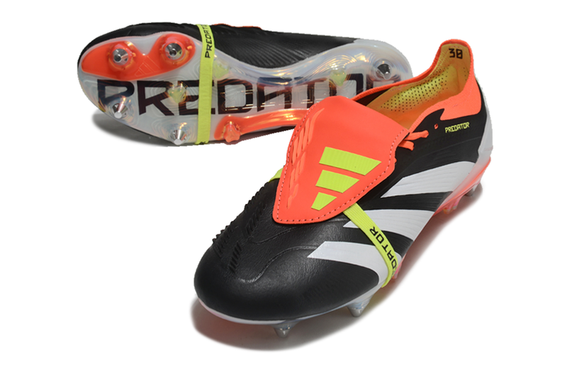 Bota de futbol Adidas Predator Elite FT 30 Aluminum Toe Negre, Taronja i Blanca "Solar Energy" 