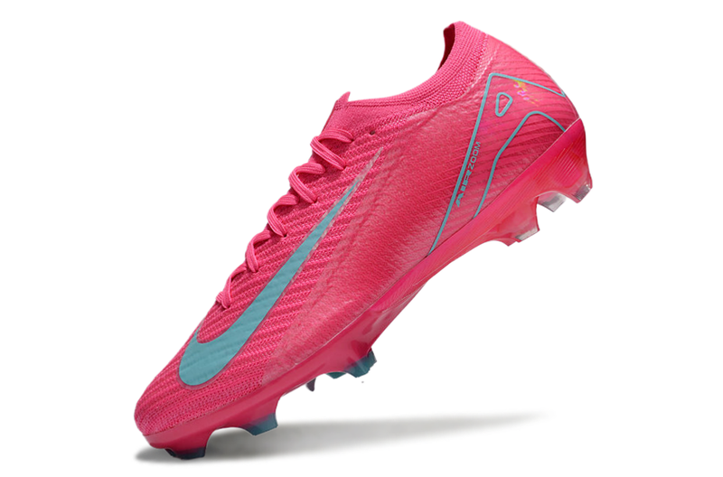 Chuteira Campo Nike Air Zoom Mercurial Vapor 16 Elite FG Rosa e Azul