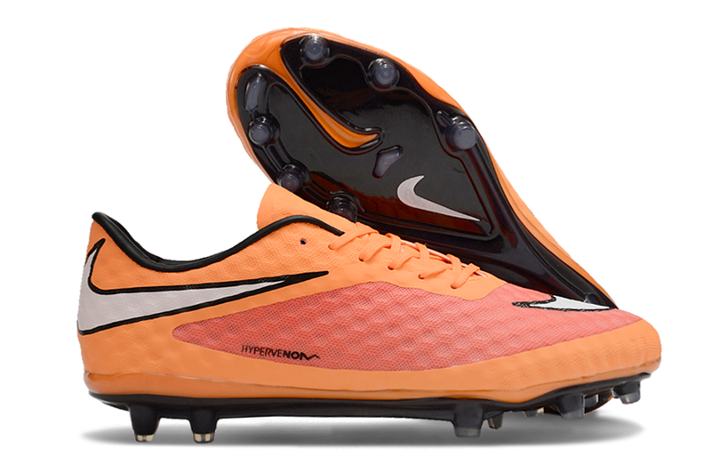 Nike Retro Hypervenom Phantom I FG Orange, Red, White and Black Football Boots 