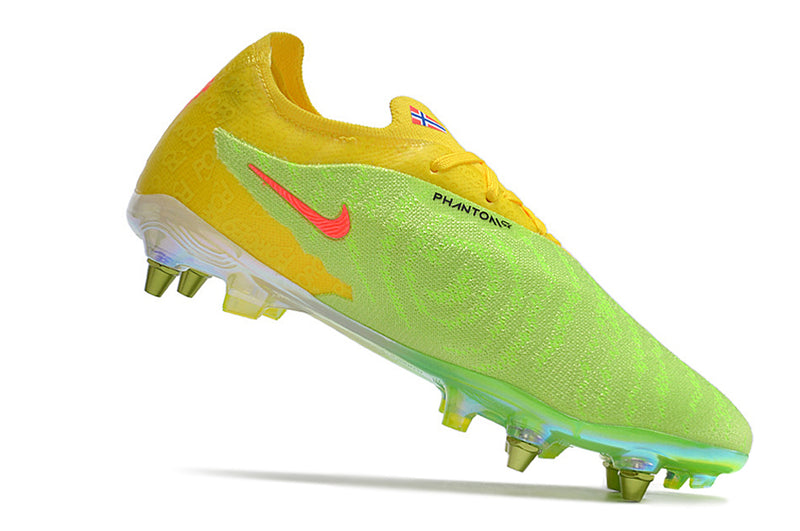 Nike Phantom GX Elite Haaland Yellow and Green Mixed Cleat