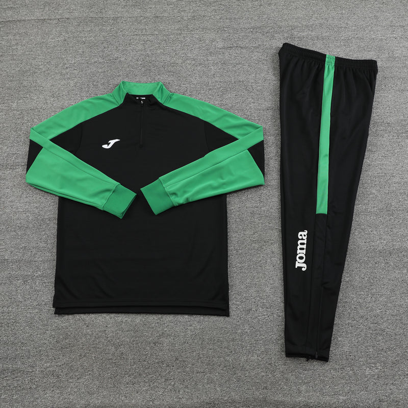 Joma Training Green and Black Cold Set