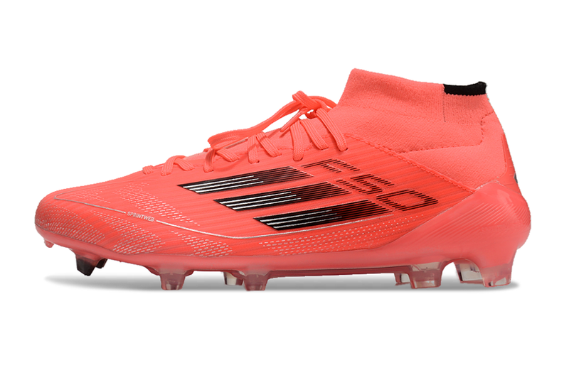 Chuteira Campo Adidas F50 Cano Médio FG Vermelha "Vivid Horizon"