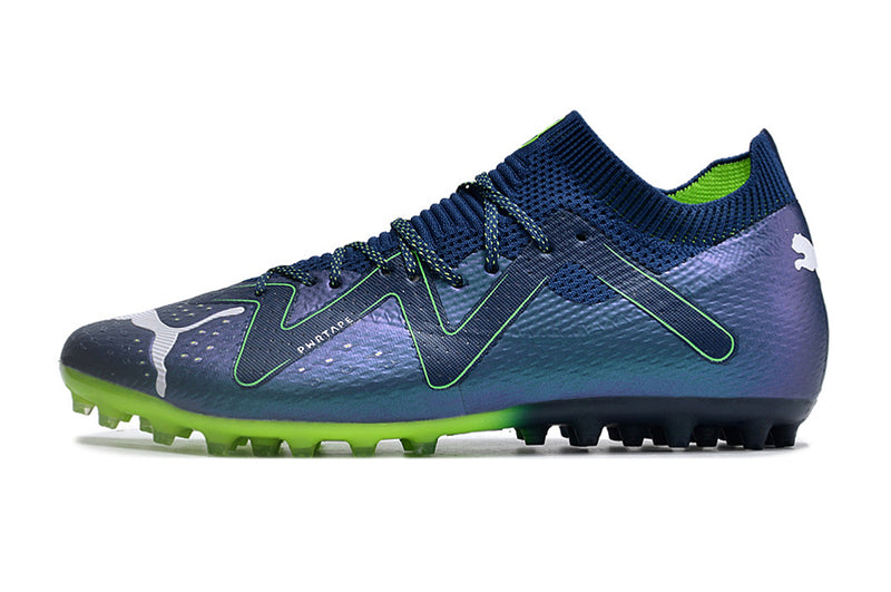 Puma Future Ultimate MG Blue and Green "Gear Up Pack" Soccer Cleats