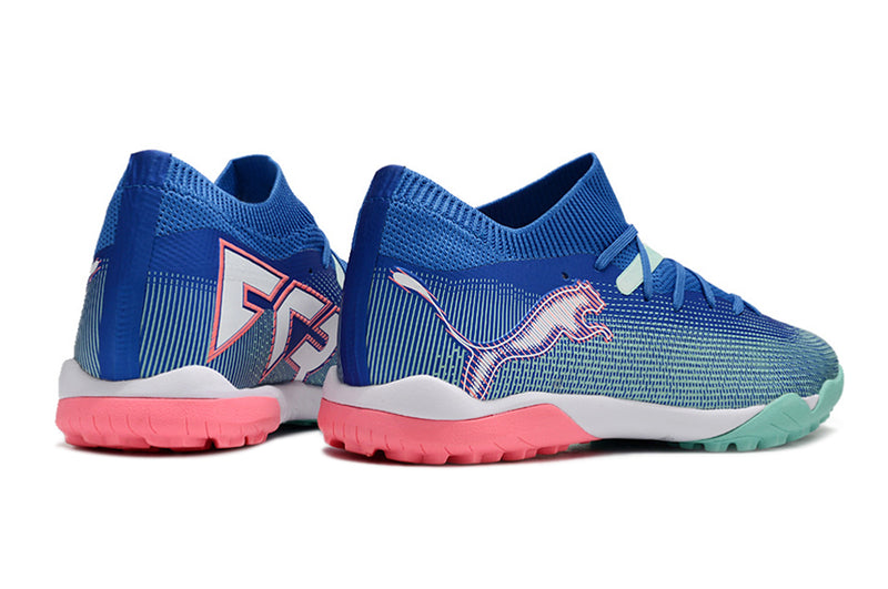 Puma Future 7 TF Blue and Pink Society Football Boots