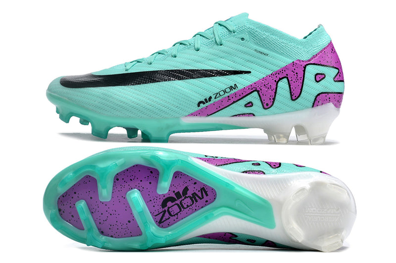 Nike Air Zoom Mercurial Vapor 15 Elite FG Green and Purple "Peak Ready Pack" Football Boots