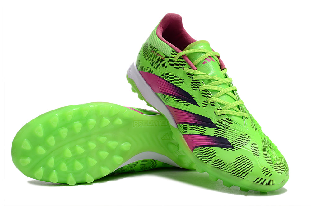 Adidas Predator Elite TF Green and Pink Society Football Boots