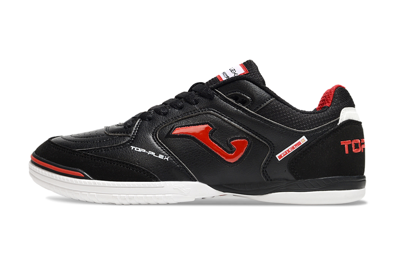Chuteira Futsal Joma Top Flex Rebound IC Preto e Vermelho