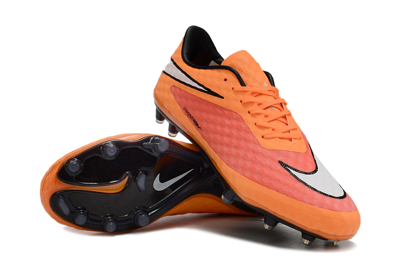 Nike Retro Hypervenom Phantom I FG Orange, Red, White and Black Football Boots 