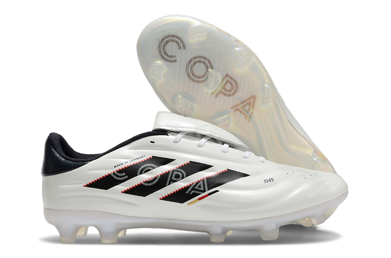 Botes de futbol Adidas Copa Pure II Elite FG en blanc i negre "Made in Germany"