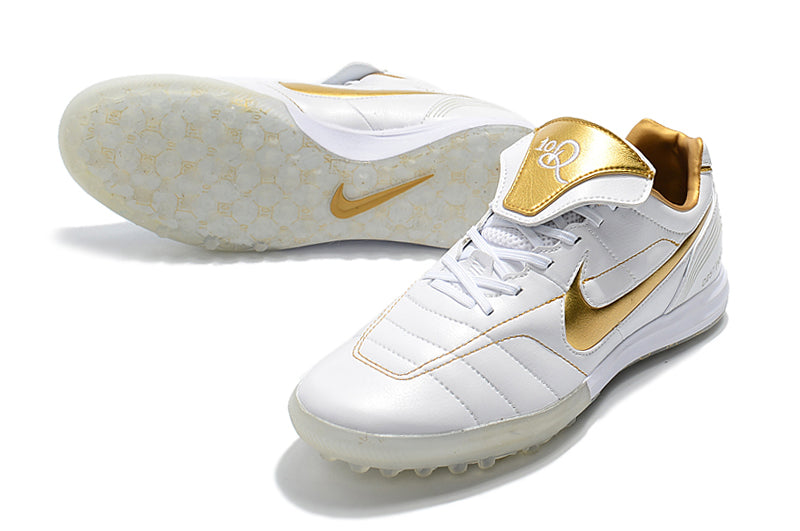 Bota de futbol Nike Retro Tiempo Legend 7 Elite TF blanc i or R10 