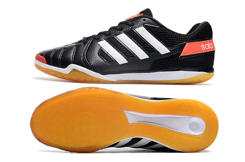 Adquira Chuteira Futsal Adidas Top Sala IC com Frete Grátis e 2 Brindes (Meia Antiderrapante + Bolsa) na Farda de Boleiro!