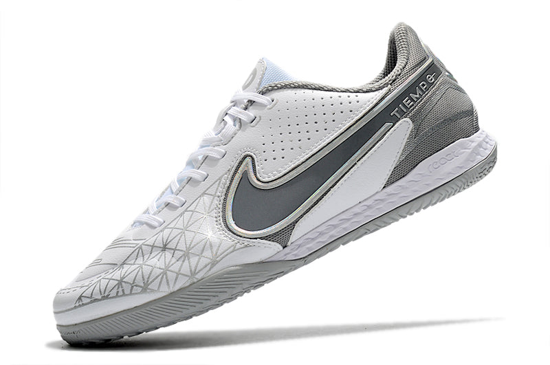 Bota de futbol sala Nike Tiempo Legend 9 Elite en blanc i gris "Focus"