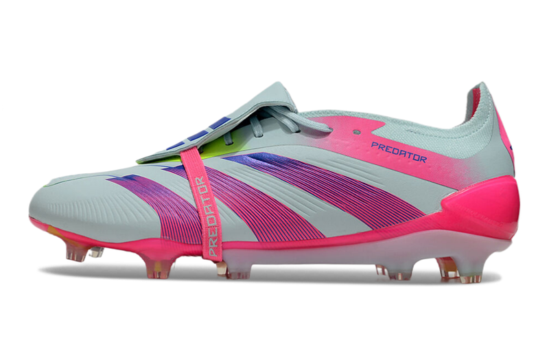 Chuteira Campo Adidas Predator FT 30 Elite FG Branca e Rosa "Stellar Icon Pack"