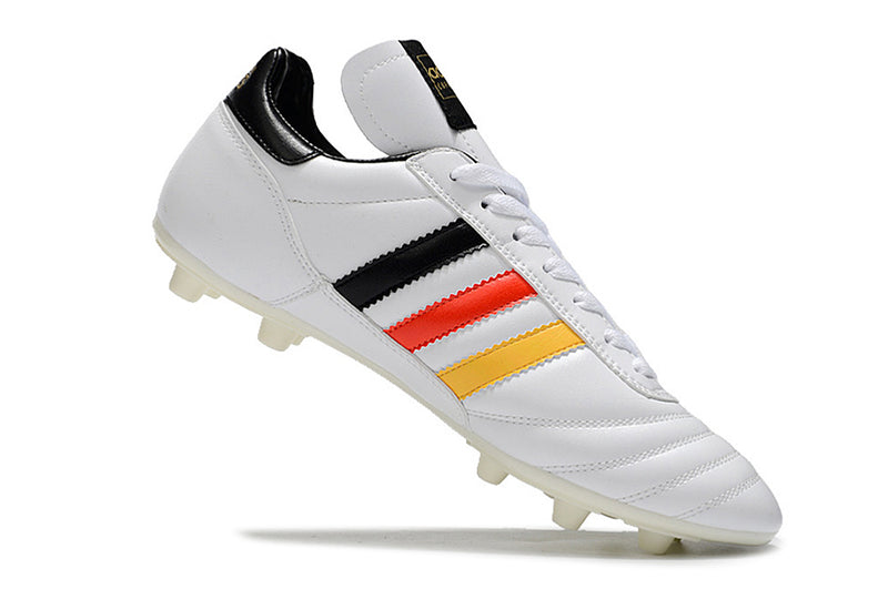 Botes de futbol Adidas Copa Mundial FG blanc, negre, vermell i groc "Alemanya"