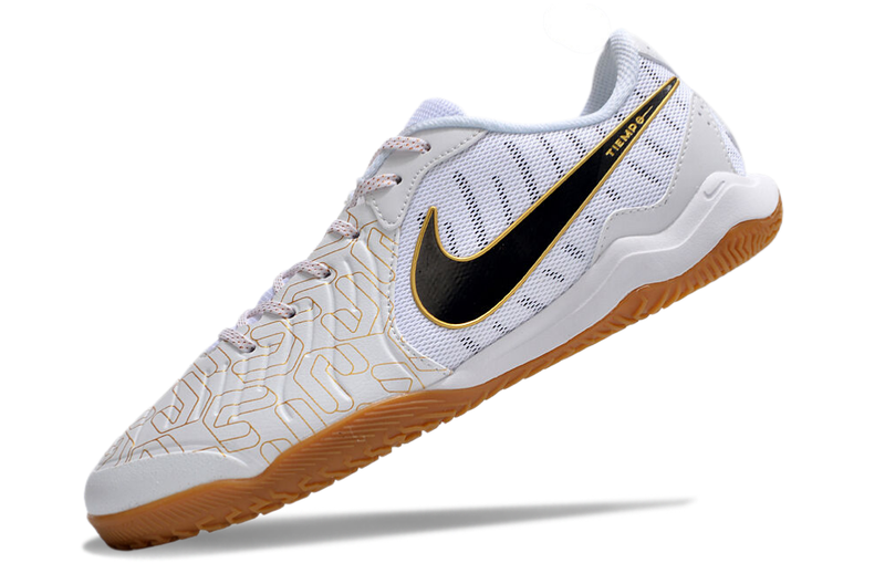 Botas de futbol sala Nike Tiempo Legend 10 Academy IC blanc i daurat "Paquet daurat unit"