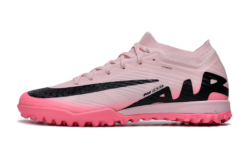 Chuteira Infantil Society Nike Air Zoom Mercurial Vapor 15 Elite TF Rosa "Mad Brilliance Pack"